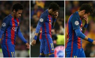 Barcelona eliminado: Neymar rompió en llanto tras pitazo final