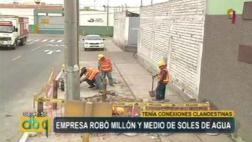 Empresa robó agua potable por un monto de S/1,5 millones