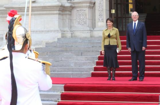 PPK recibió a presidenta de Suiza en Palacio [FOTOS]
