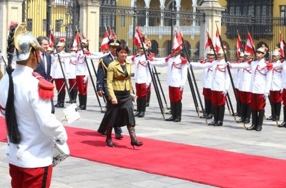 PPK recibió a presidenta de Suiza en Palacio [FOTOS]