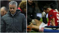 Mourinho sobre lesión de Zlatan Ibrahimovic: "No soy optimista"