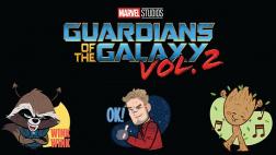Los stickers de "Guardianes de la Galaxia Vol. 2"