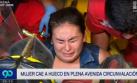 San Luis: mujer quedó atrapada por 1 hora en caja de Sedapal 