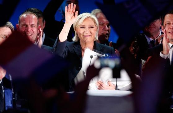 La ultraderecha francesa celebra el histórico triunfo de Le Pen