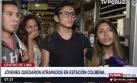 Metropolitano: jóvenes fueron abandonados a la espera de un bus