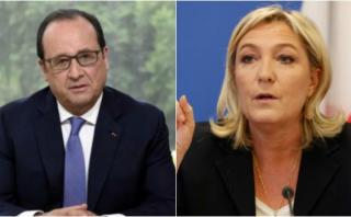 Hollande advierte: Marine Le Pen sería "un riesgo" para Francia
