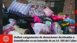 Hallan donaciones para afectados por huaicos en casa del Callao