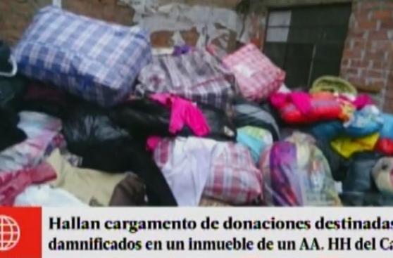 Hallan donaciones para afectados por huaicos en casa del Callao