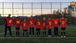 Messi recibió emotivos saludos de los niños culés del mundo