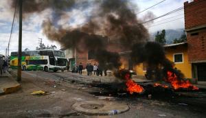 Áncash: movilizaciones en Carhuaz bloquearon principales vías