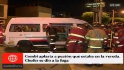 Lince: un muerto y seis heridos por combi que invadió la vereda