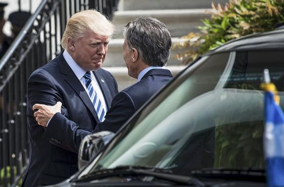 Donald Trump y Mauricio Macri, juntos en la Casa Blanca