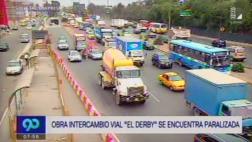 Obra del intercambio vial 'El Derby' lleva paralizada un año