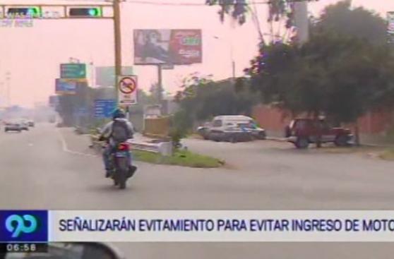 Prohibirán circulación de motos en la Vía de Evitamiento