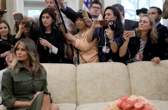 Una Casa Blanca sin primera dama en los 100 días de Trump