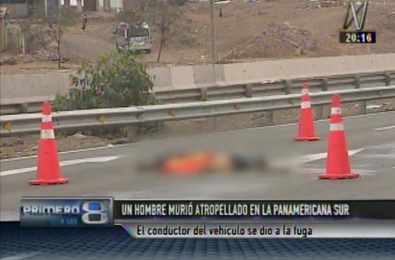 Villa El Salvador: hombre murió atropellado en Panamericana Sur
