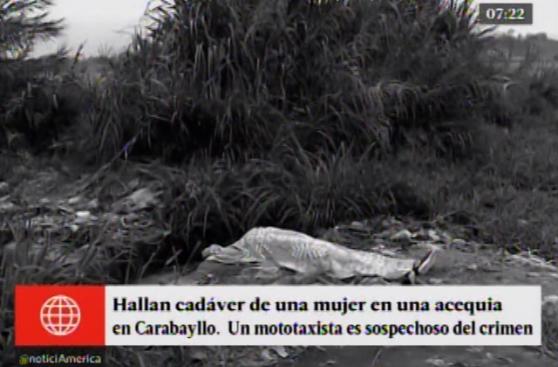 Hallan cadáver de una mujer en acequia de Carabayllo