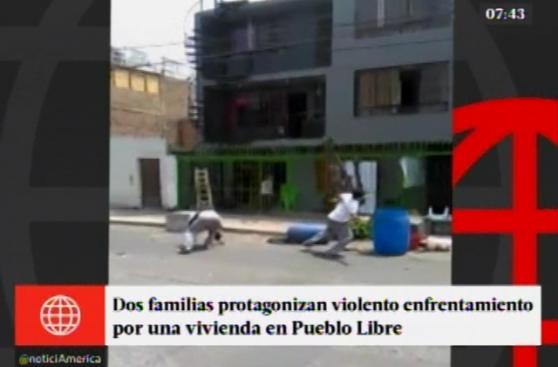 Pueblo Libre: familias se enfrentan violentamente por vivienda