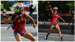 Venezuela: La 'Mujer Maravilla' que protesta contra Maduro