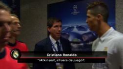 Cristiano fue captado hablando con árbitro sobre gol polémico