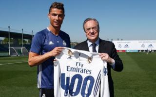 Cristiano, homenajeado por sus 400 goles con Real Madrid