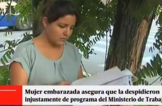 Embarazada denuncia despido injusto del Ministerio de Trabajo