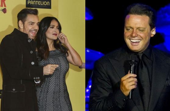 Salma Hayek y Eugenio Derbez salen en defensa de Luis Miguel