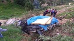 Cajamarca: un muerto y tres heridos por despiste de camioneta