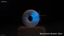 Si aplastas un caramelo de menta desprende rayos de luz azul