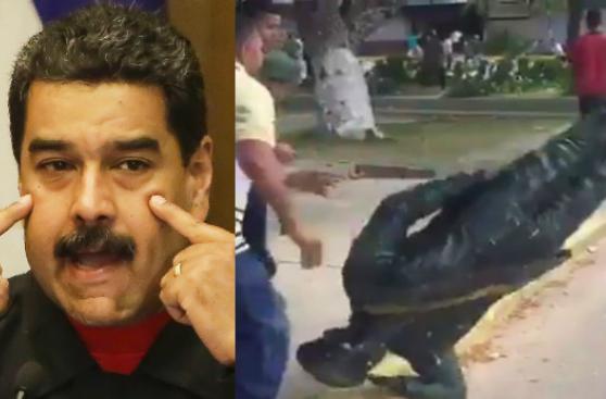 Chavismo: Haremos justicia por destrucción de estatua de Chávez