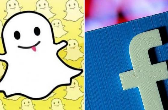Snpachat copió función de Facebook por primera vez