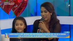 Día de la Madre: Karen Dejo mostró a su hija en televisión