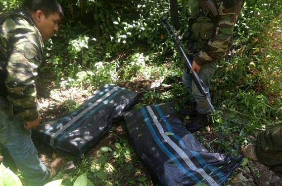 Huánuco: decomisan 103 kilos de droga camuflada en costalillos