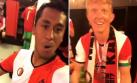 Tapia y Kuyt bailaron en el camerino por título de Feyenoord