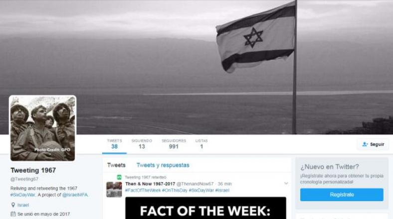 Israel revive la Guerra de los Seis Días en Twitter