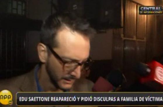 Edu Saettone dice estar tranquilo con su conciencia