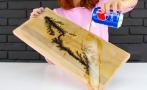 Cómo crear arte usando un microondas, gaseosa y madera [VIDEO]