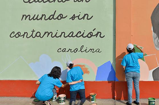 Ciudad sostenible: conoce los ecomurales que purifican el aire