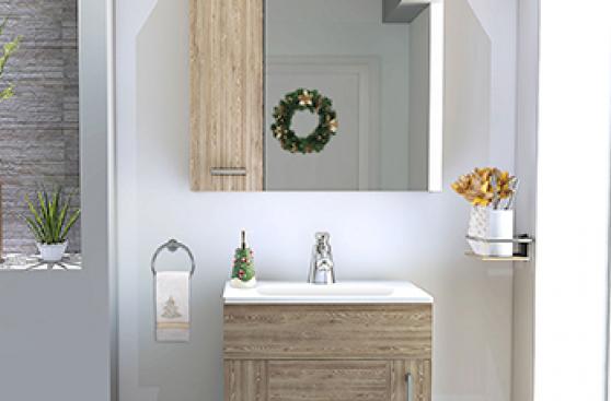 Decora tu baño de visita y sorprende a todos esta Navidad