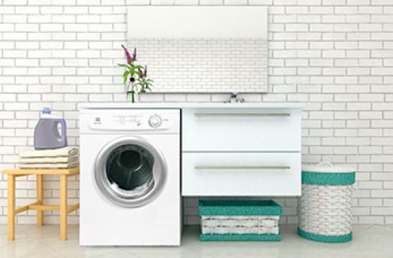 ¿Poco espacio? Claves para una lavandería perfecta en casa